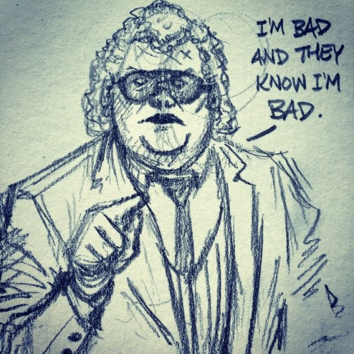 Airport sketchin. It&rsquo;s hard times, daddeh! #dustyrhodes #ripdusty #hardtimes #wrestling #p