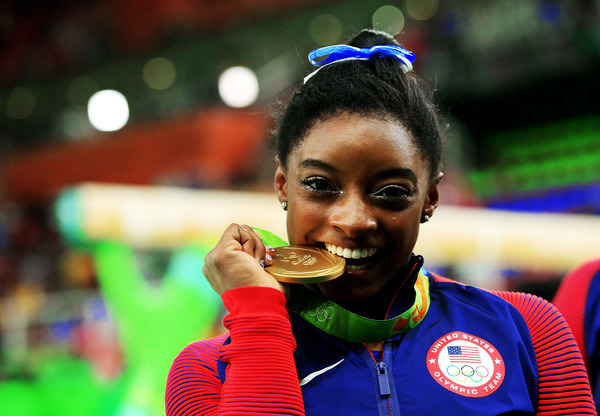 layoutpikesalto:  Both Simone Manuel and Simone Biles of the United States of America