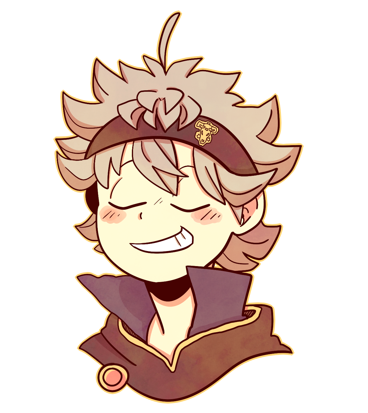 acnologias-ass: Bust commission for @zoaxert! (ﾉ･ω･)ﾉ I swear Asta’s