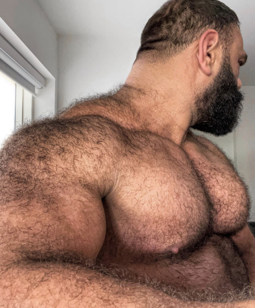 im-a-sucker-for-hairy-daddies:✊🏼💦💦 DE LA MASSE ET DU POIL !