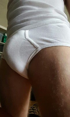 myunderpants4321:  morning bulge…woke  up with a semi  chub 