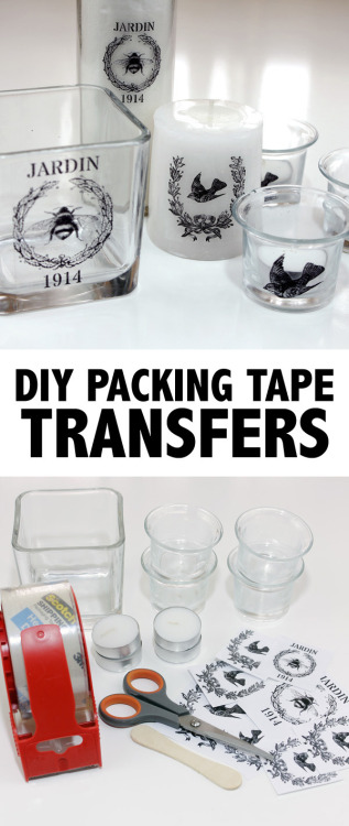 DIY Packing Tape Image Transfer Tutorial from The Graphics Fairy.This is a good tutorial on transfer