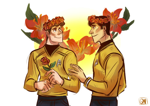 I’m always up for flower crowns! Also this was hard to draw T__T. I just kept thinking of Anton. The