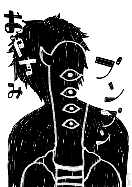buntoo:  He was not happy, he was not sad.  He was just, merely, tired. O y a s u