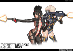 eromancergames:  Some previews of the new battle portrait artwork for Malise and the Machine V0.02!  