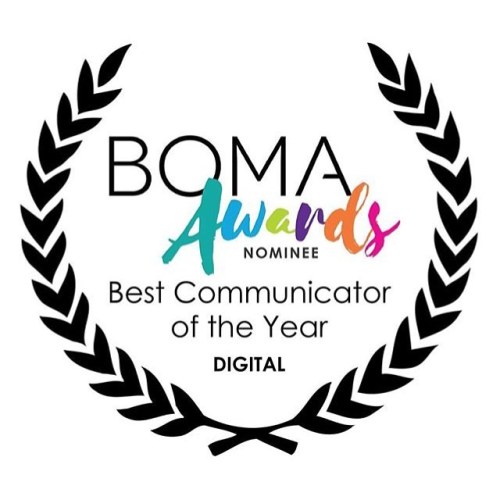 Ceremony luncheon 1 day away! Nominated for the BOMA Award for Best Communicator of the Year Digital