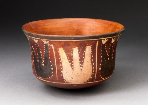Bowl Depicting Abstract Plants, Probably Cactus, Nazca, -180, Art Institute of Chicago: Arts of the 