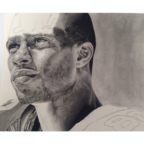 My drawing of Victor Cruz. 