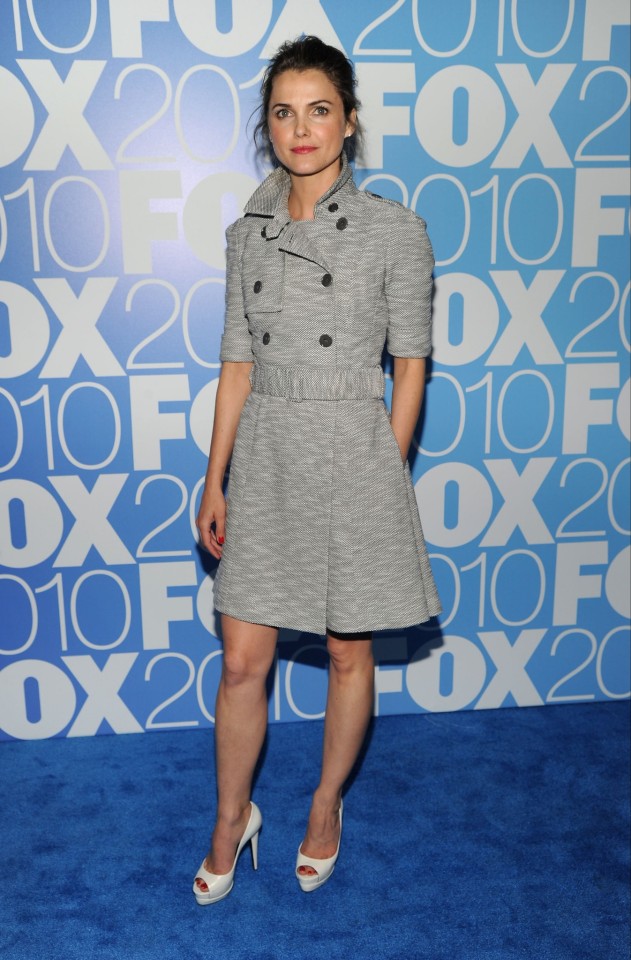 Keri Russell attends the FOX 2010 Upfront after-party held at Wollman Rink in Central Park on 17th May 2010.