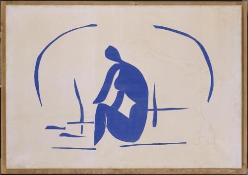 artist-matisse: Bather in the Reeds, 1952, Henri MatisseSize: 118x171 cm