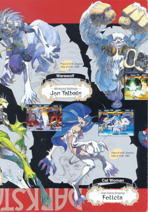 desertedchateau: Vampire/Darkstalkers: The Night Warriors Arcade Flyer