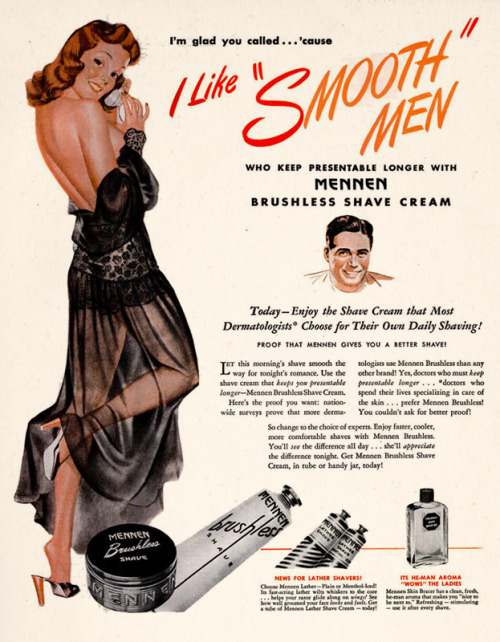 Mennen Shaving Cream, 1946