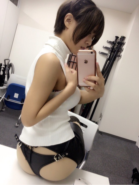 自撮り。