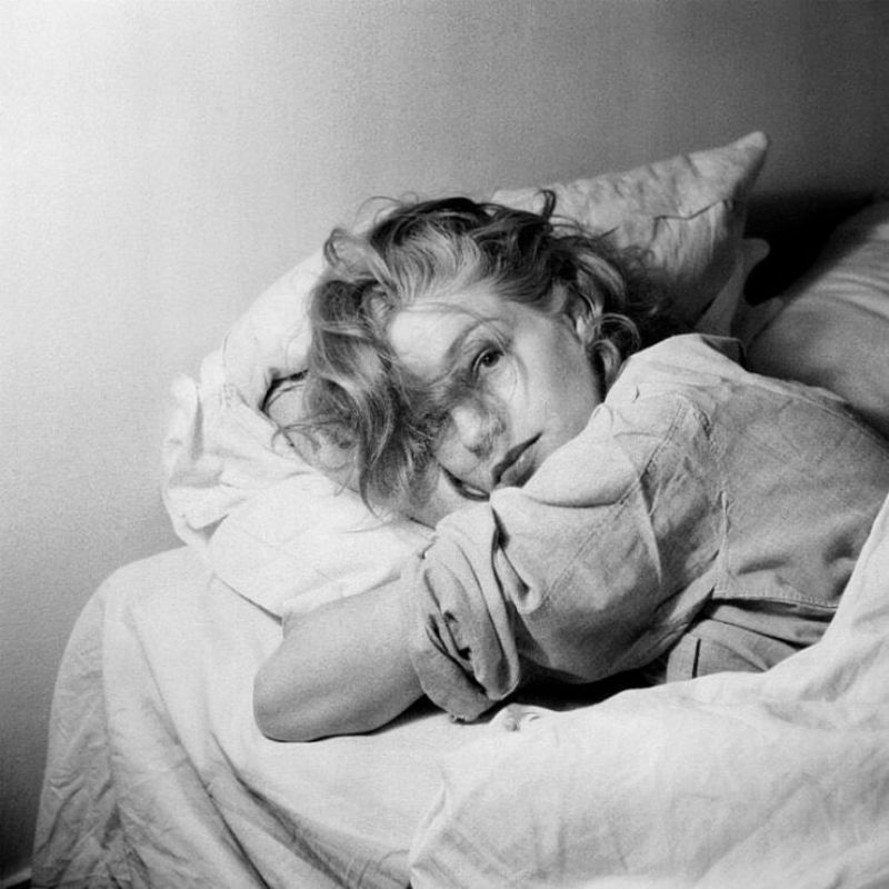 Photos of Simone Signoret in the 1940s and ’50s.