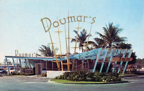 midcenturymodernfreak:c. 1954Doumar’s Drive-In Restaurant | Fort Lauderdale, Florida - Via