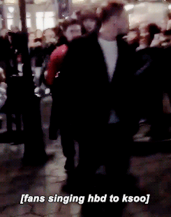 missdyoo:  150111 in spain - kyungsoo’s HUGE smile while the fans sang him ‘happy