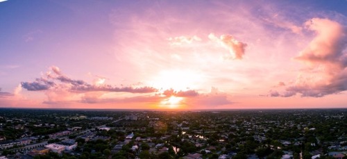drxgonfly:Coral Springs, Aerial sunset (by Kenneth Carlson)