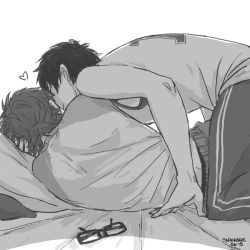 snackage:  i really like the idea of eijun doing cute lovey dovey things like giving miyuki little kisses while he’s asleep. (ღ˘⌣˘ღ) 