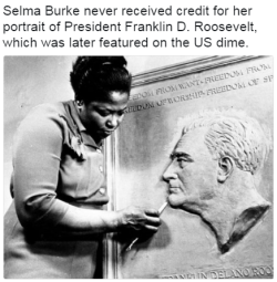 black-to-the-bones: Selma Burke was an incredible woman, who made a great contribution to art. We should always remember her.