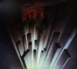 batmananimated:  Gotham City landscape, by