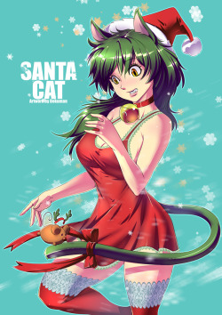 Santa Cat by bokuman