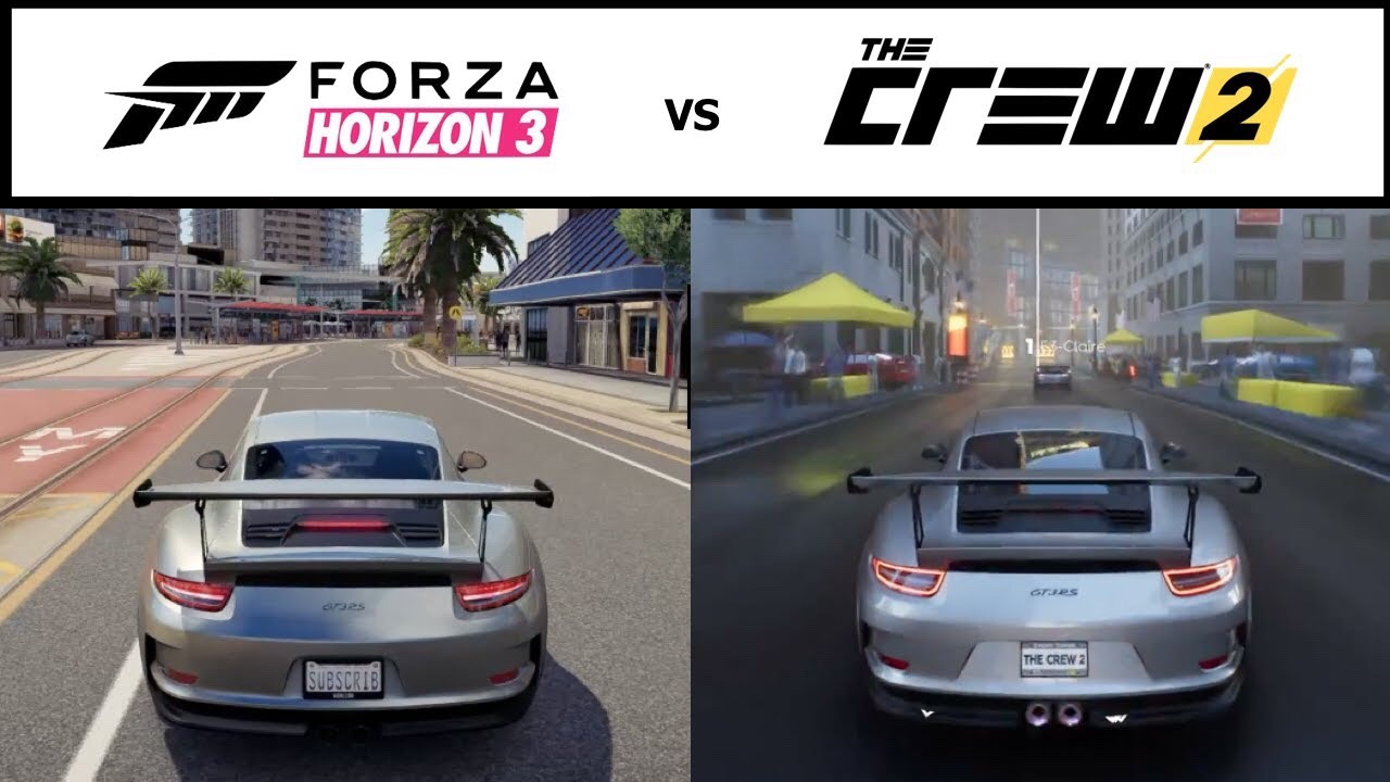 Games Comparison Forza Horizon 3 Vs The Crew 2 What Do You Think