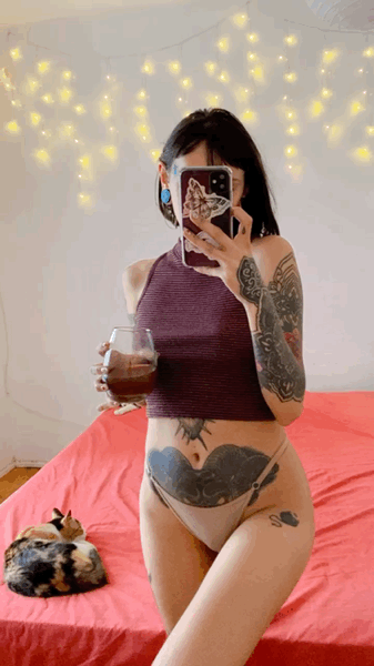 alphafemvle:Home alone with my cats be like 👼🏻✨see more of me here