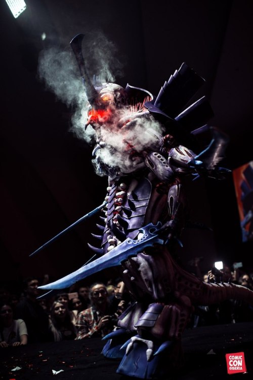 a-40k-author:lossenauro:My cosplay on SwarmLord from Warhammer 40 000. Craft by myself, photo by som