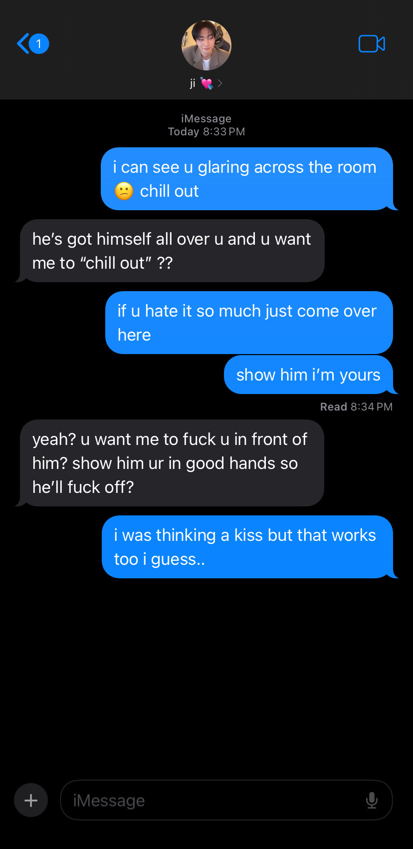 Hihi! Could You Possibly Do Nsfw Bf Jiung Texts? :)