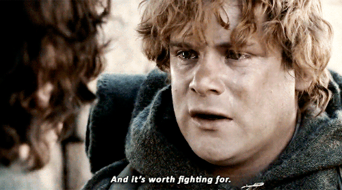 Our Favorites: [Day 15/24] Elises Favorite Quote (Lord Of The Rings) I Cant Do This, Sam. I Know. Its