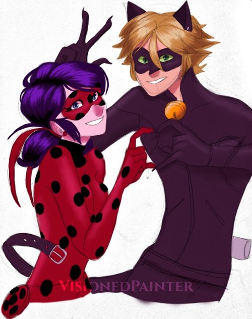 visionedpainter:Ladynoir is my favorite ship❤❤