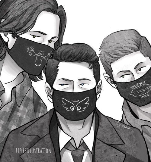 lizleeillustration: Look, I don’t know what happened here, but Team Free Will 2.0 thinks masks