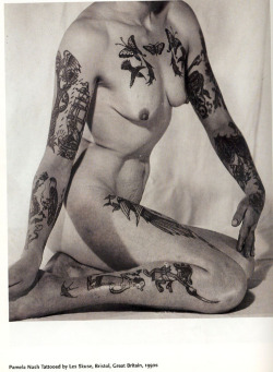 xahhx:  Pam Nash, tattooed by Les Skuse- 1950’s 