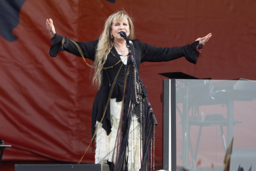 Stevie performs during the 2022 New Orleans Jazz and Heritage Festival at Fair Grounds Race Course i