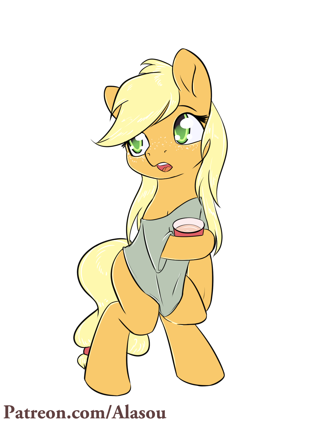 alasou:Party jack This week theme? Ponies at a college party! this is cider drawn