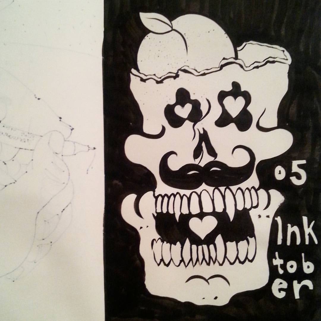 Haha, inktober.  Day 5. I did some inky yesterday but didn&rsquo;t post,  oops.