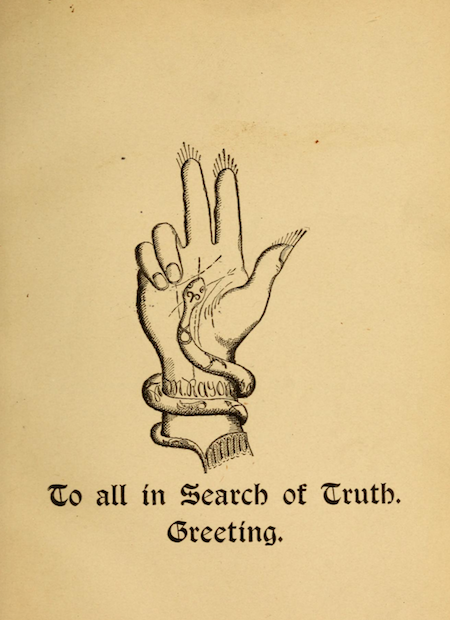 nemfrog:‘“To all in search of truth. Greeting.” The mystic self. 1900. 