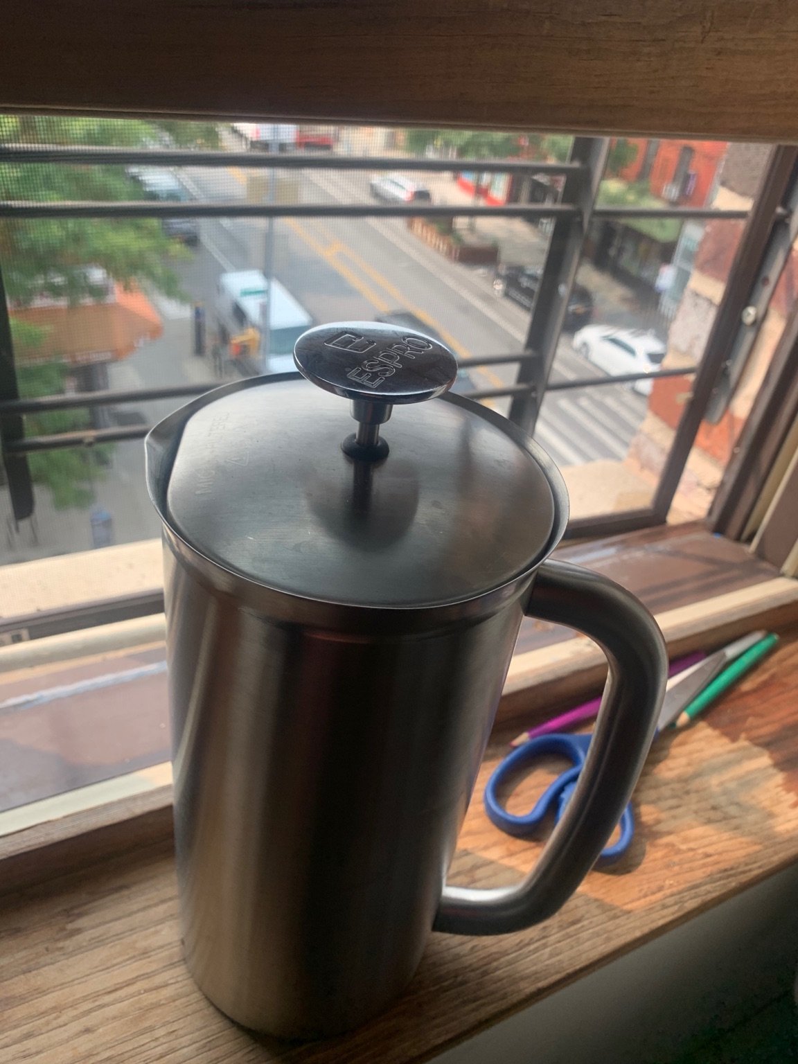Bliv ved Aktuator makker Ryan Tate — I make coffee using a stainless steel, double...