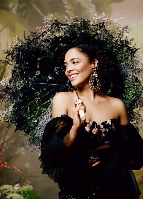 flawlessbeautyqueens:Tessa Thompson — Rodarte FW18