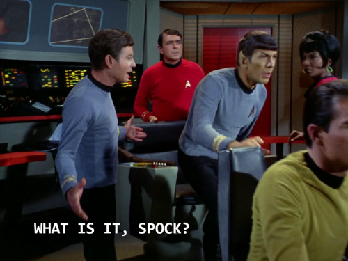 plaidshirtjimkirk: cokirk reminded me of the time Spock got a huge green boner on the bridge because