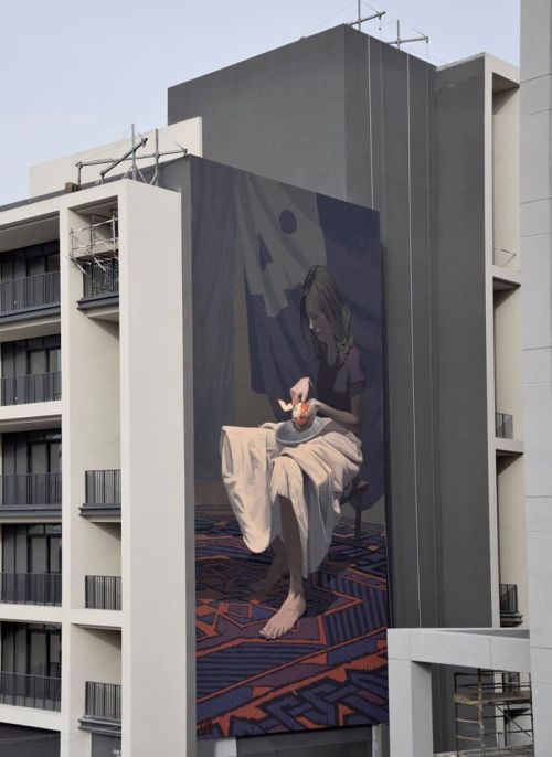 ETAM &ldquo;Girl with the orange&quot; Dubai, UAE2016 via Etam Cru