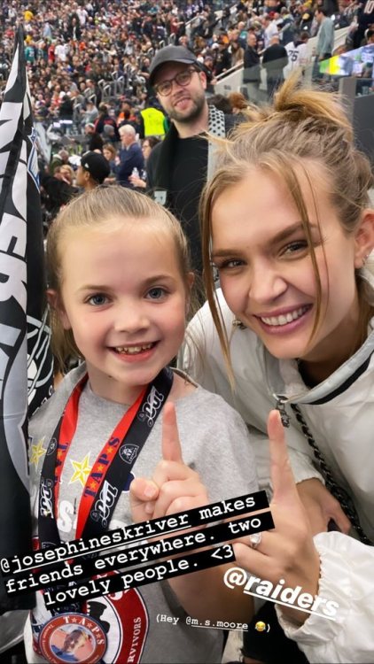 Josephine with a little fan in London.