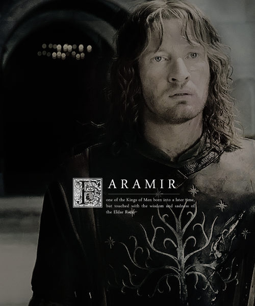 lannisteress:Here was one with an air of high nobility such as Aragorn at times revealed, less high 