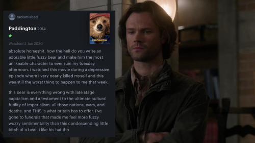Supernatural Characters As Letterboxd Reviews, An Idea I Had At 2am