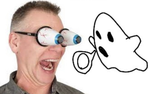 Found This In My Gallery. I Drew The Ghost. I Thought It Was Funny.