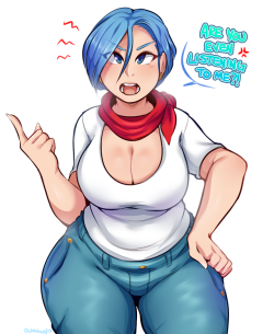 queenchikkibug: been playing alot of DBZ Fighters lately so here’s Bulma~