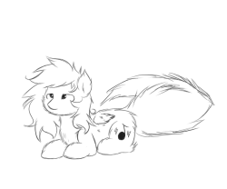 ask-pon3lectric:  ask-emipony claims to be fluffier than Cirrus so here’s a fluffy sleepy early-morning cirrus to prove you wrong emi  D'aww~!