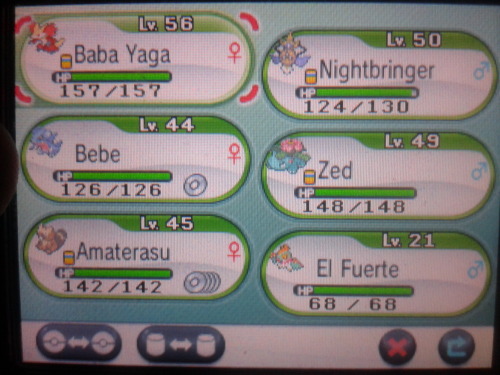 vilcurio:  Current team  Lol I was planning on naming my hawlucha the same name.