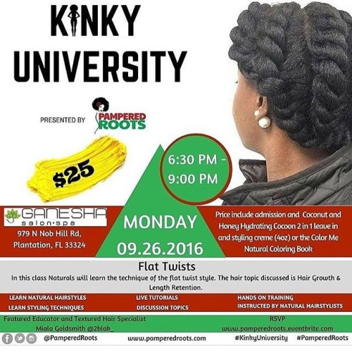 THIS MONDAY!!! Have you registered yet?  #KinkyUniversity is *FREE with donation. Offering classes o