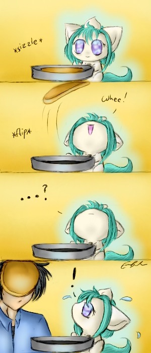 spectralpony:  The Art of Pancake Flipping *nod nod*  x3
